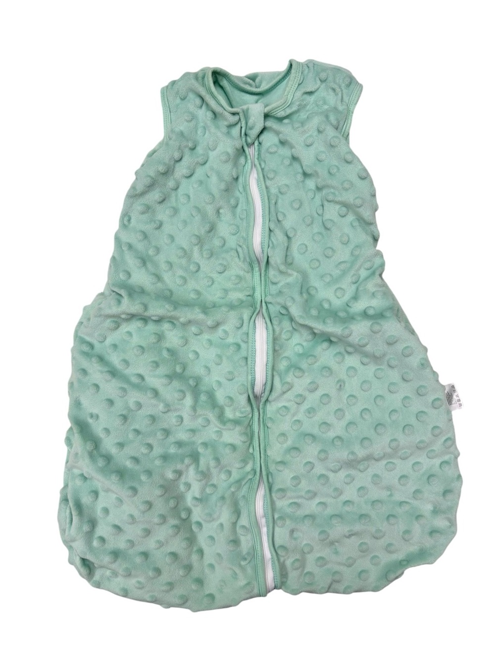 Minky Mint Green Baby Sleep Sack Size S 0-6 Months
